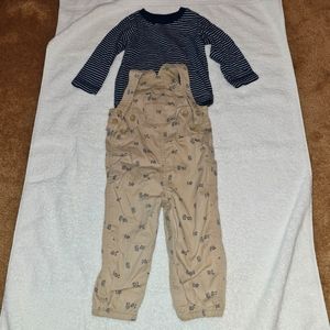Baby girl or boy overall set